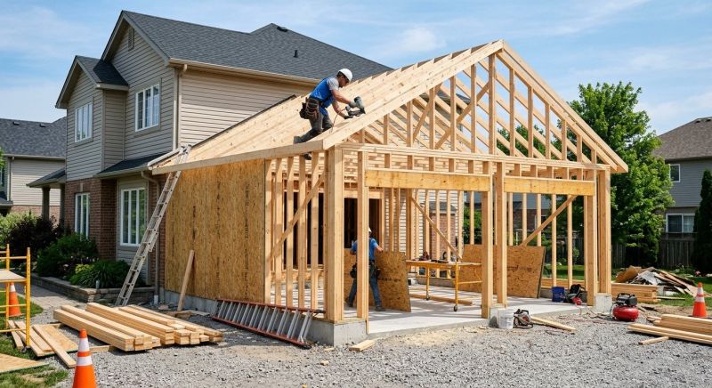 Attached Garage Construction in Houston, TX