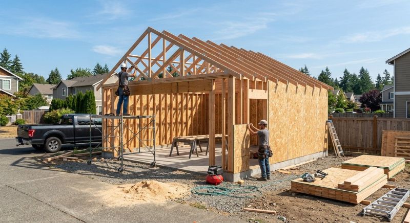 Metal Garage Construction in Katy, TX
