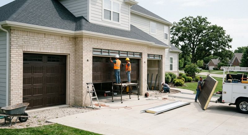 Three Car Garage Installation in Pearland, TX