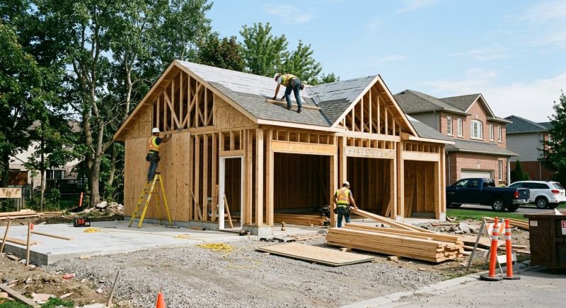 Two Story Garage Construction in Naples, FL